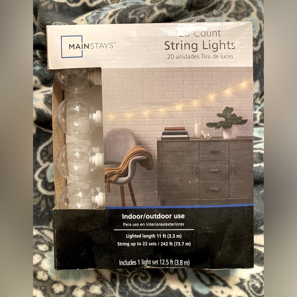 Clear round string lights